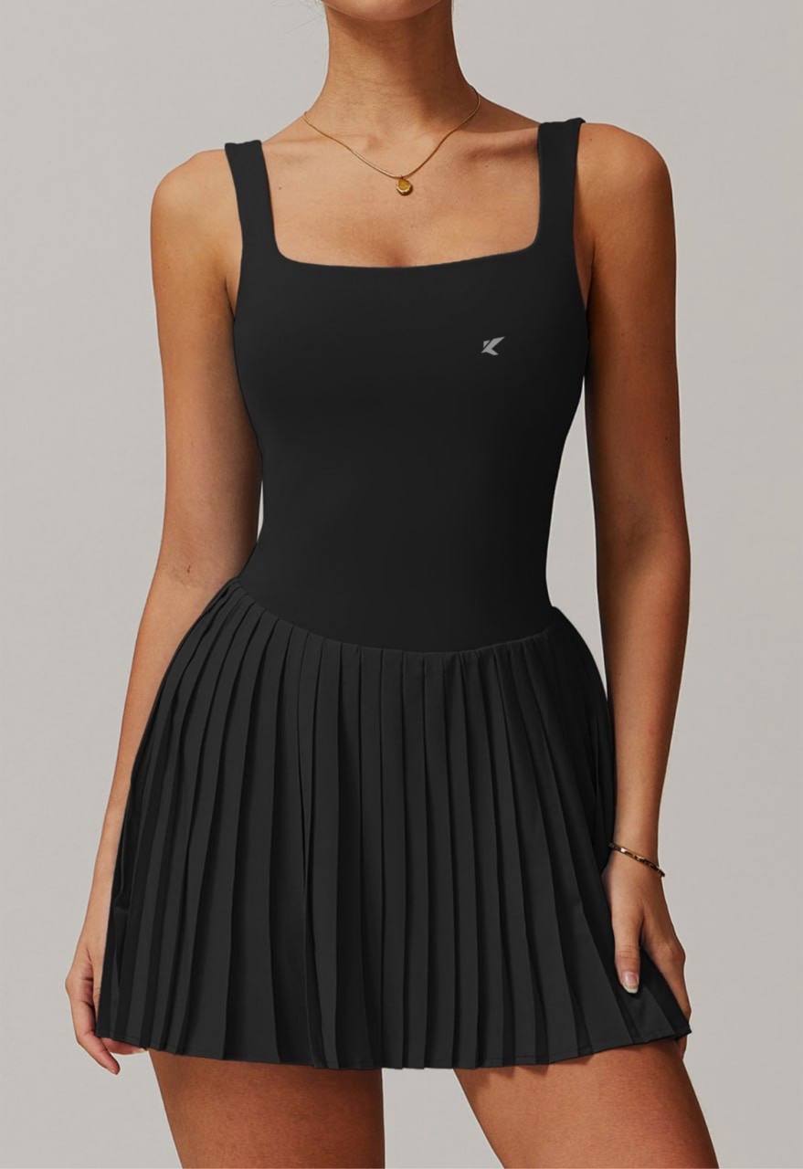 Women’s Square Neck Tennis Dress – Stylish & Comfortable Activewear