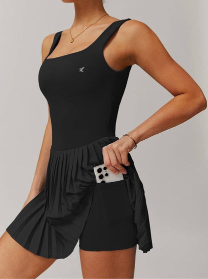 Women’s Square Neck Tennis Dress – Stylish & Comfortable Activewear